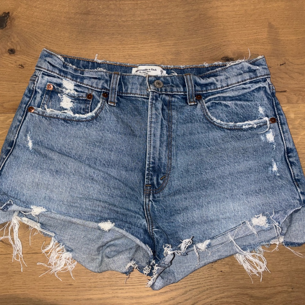 Abercrombie & Fitch Distressed Jean Shorts